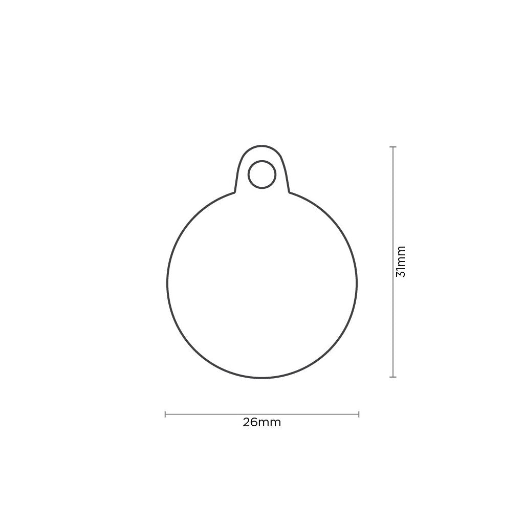 Chapa Myfamily I love Mom- Tamaño pequeño