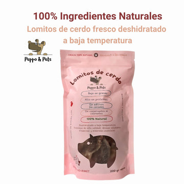 Lomitos de cerdo deshidratados - Bolsa 200 gramos