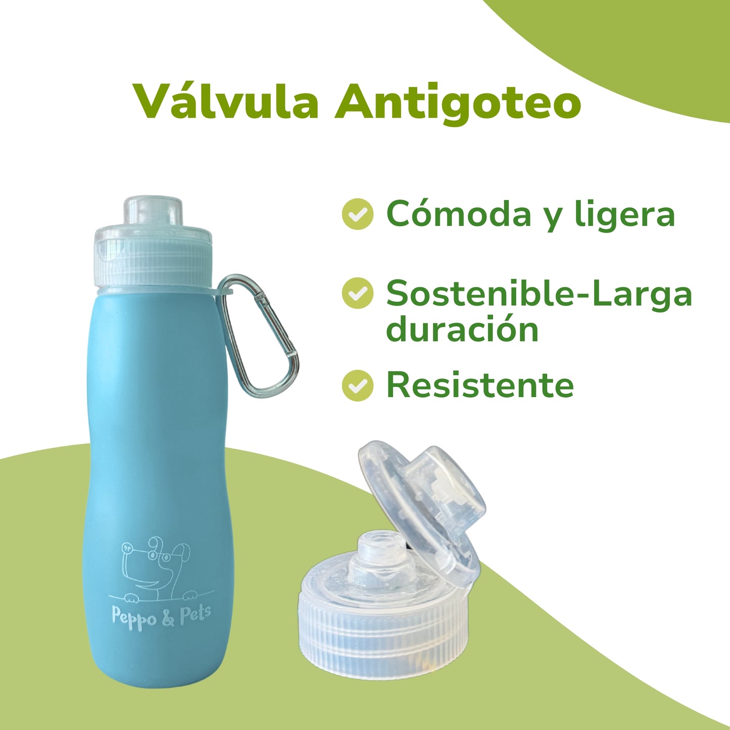 Botella de silicona para limpiar pipís