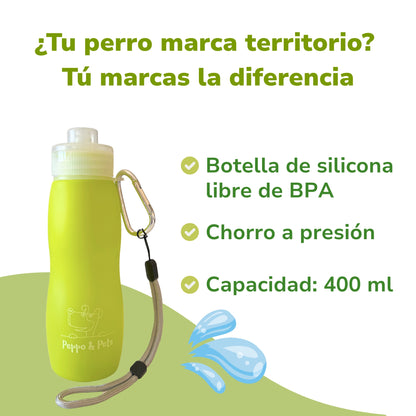 Botella de silicona para limpiar pipís