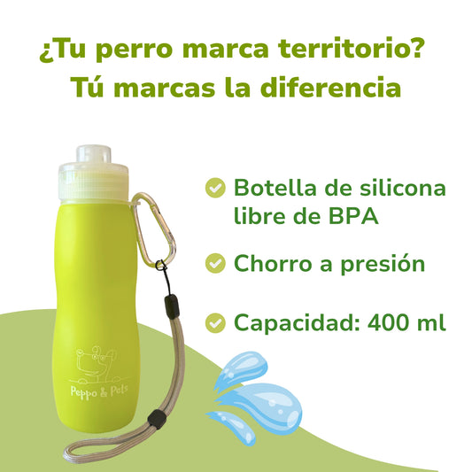 Botella de silicona para limpiar pipís