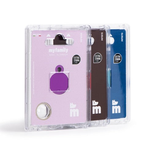 Chapa Myfamily Basic Circulo Aluminio Azul- Tamaño pequeño