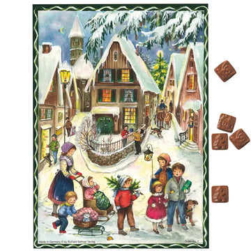 🗓️🎄🍫Calendario de Adviento de chocolate Navidad en el pueblo