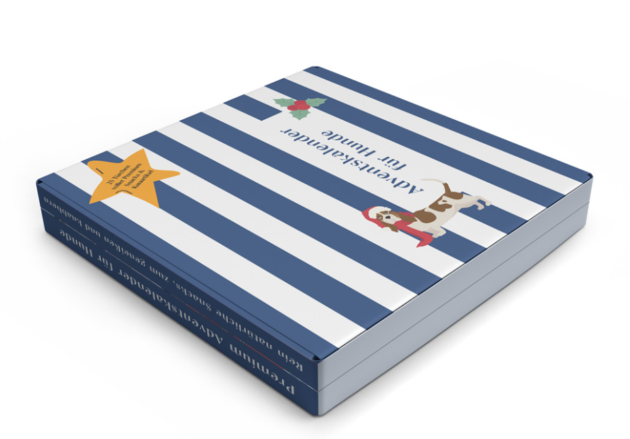 🗓️🎄🐶 Calendario de Adviento Premium para perros.- Snacks 100% naturales (Formato libro)