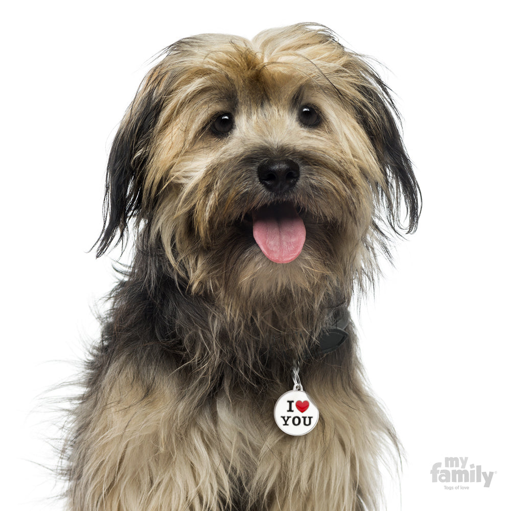 Chapa Myfamily I love you- Tamaño pequeño