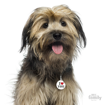 Chapa Myfamily I love you- Tamaño pequeño