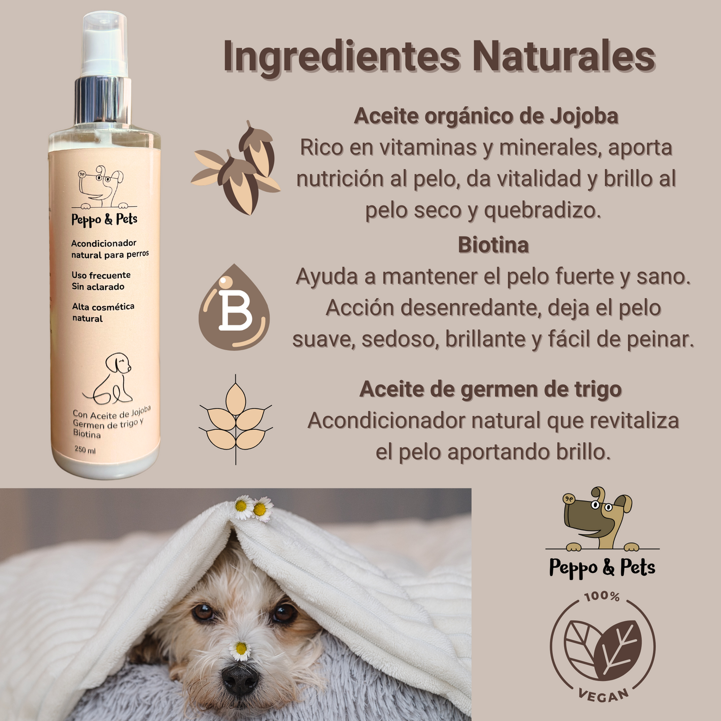 Spray Acondicionador Natural -Sin aclarado -250 ml