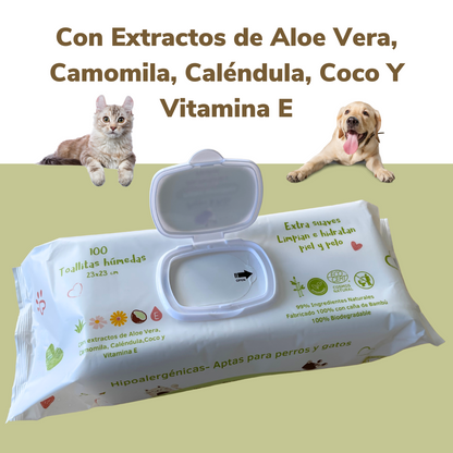 Compostable wet wipes