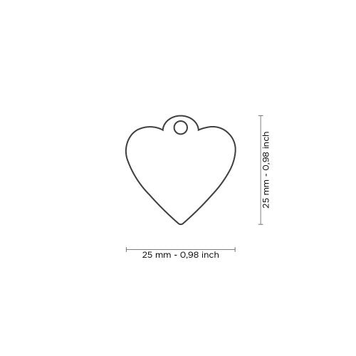 Chapa Myfamily Basic Handmade Corazon Amarillo- Tamaño pequeño