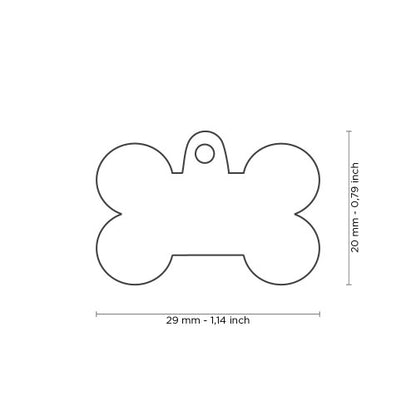 Chapa Myfamily Basic Handmade Hueso Verde Turquesa- Tamaño pequeño