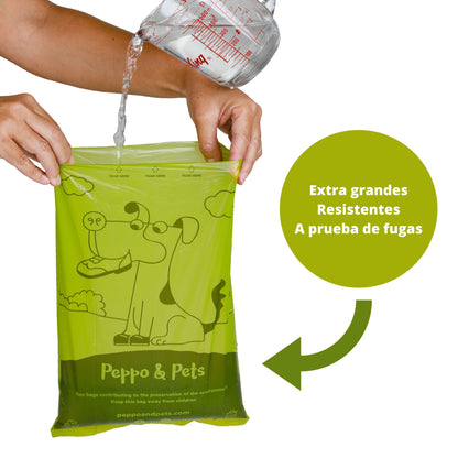 Box with 420 certified biobased bags to collect dog poop - 28 rolls