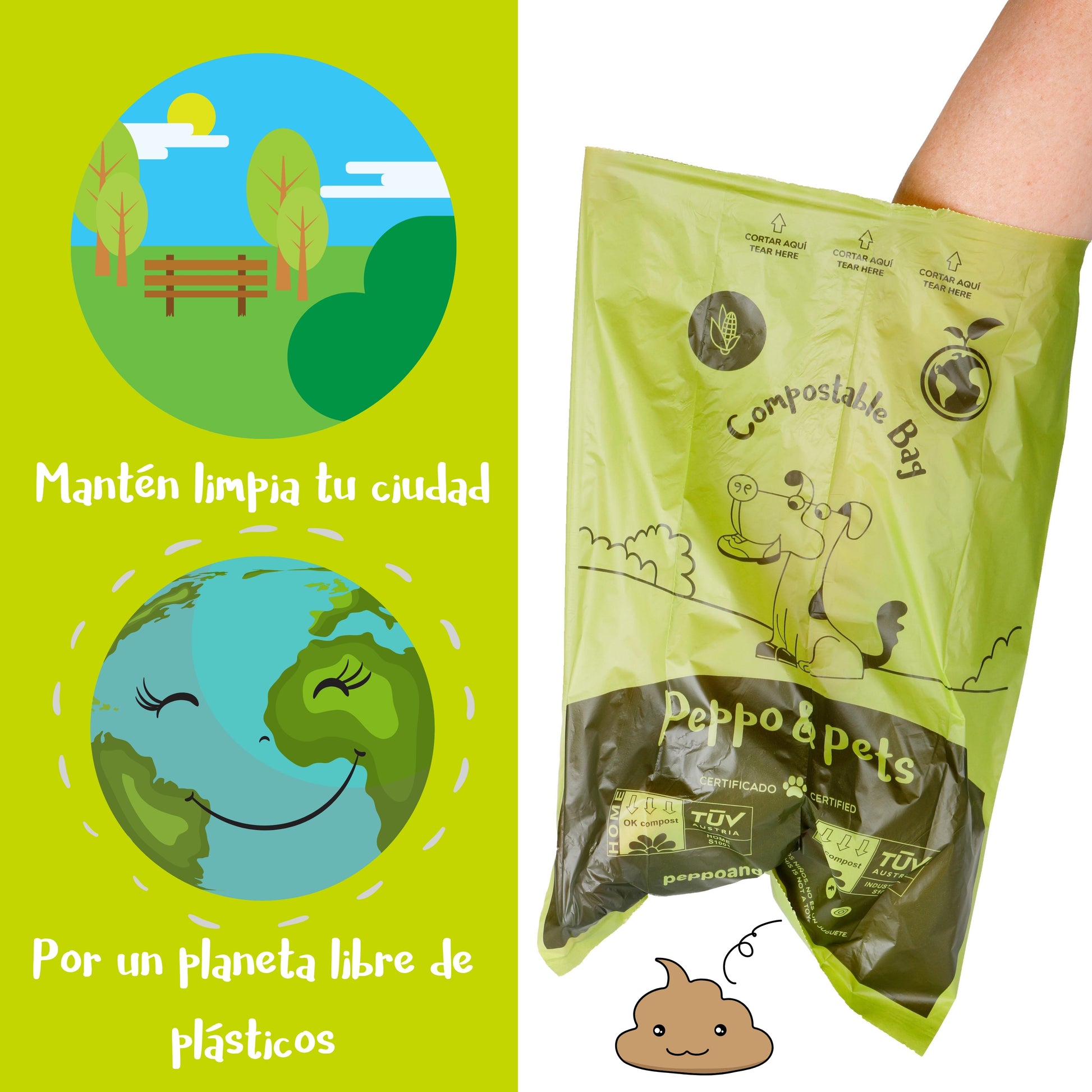 Bolsas ecologicas caca perro