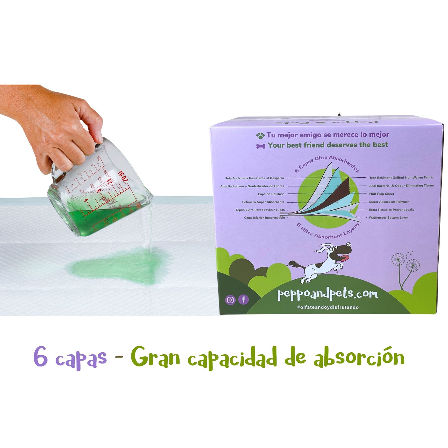 Box with 100 dog pads