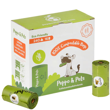 Bolsas caca perro compostables